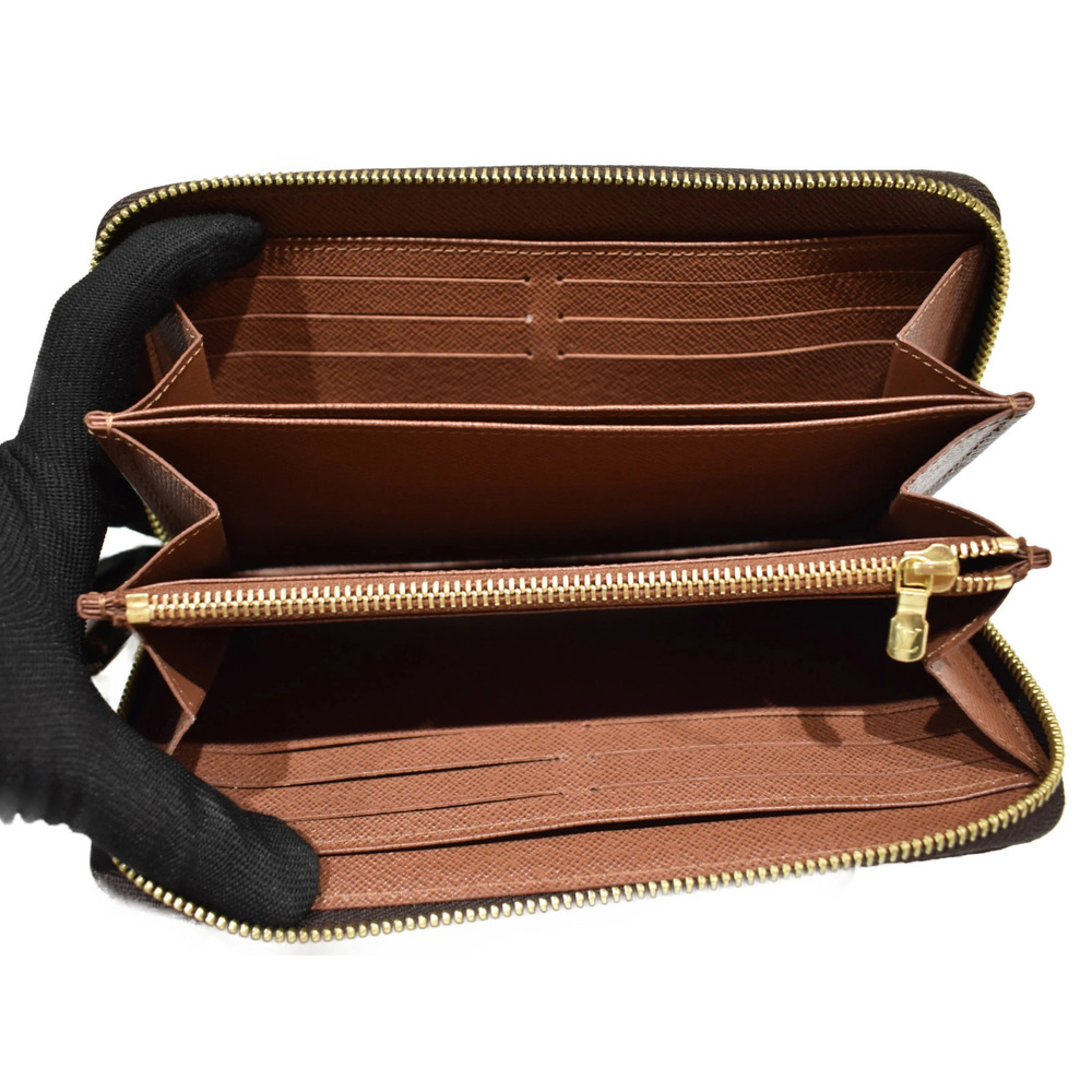 LOUIS VUITTON Zippy Wallet Monogram Brown Long - Picture 10 of 10